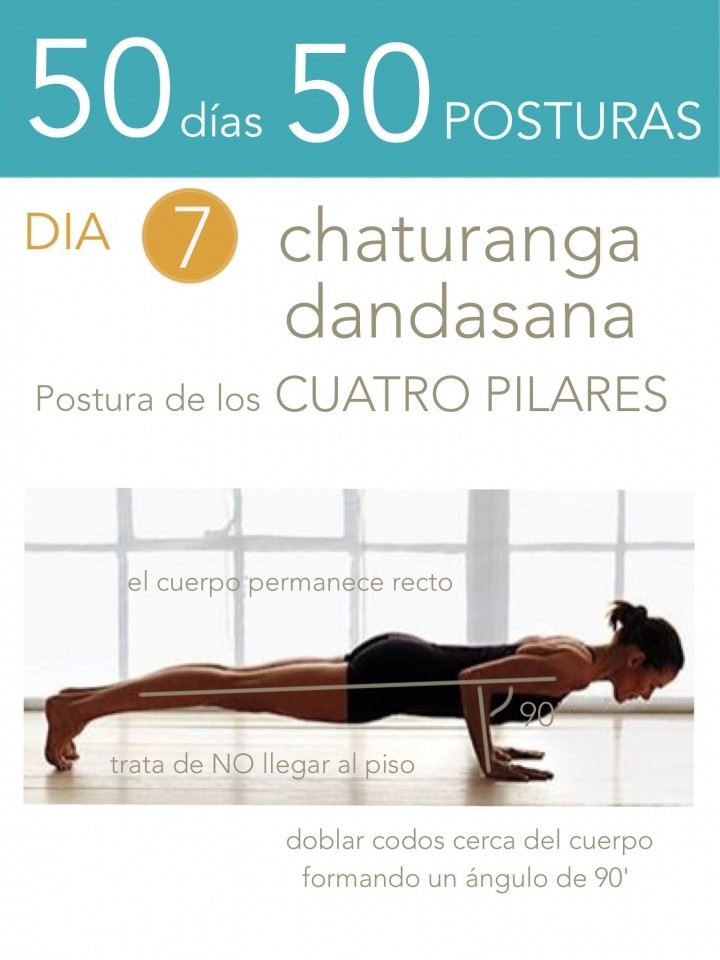50 días 50 posturas. Día 7. Postura de los cuatro pilares